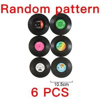 Vinyl Record Coaster Set