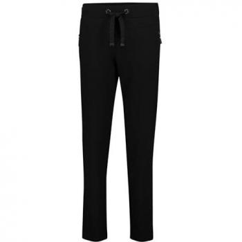 Cartoon Casual-Hose, schwarz, mit Reißverschlusstaschen