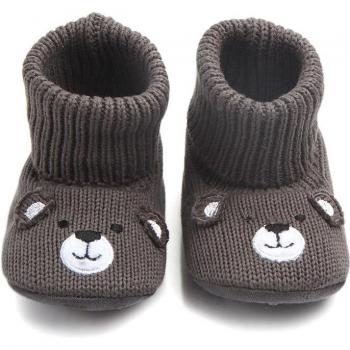 Kids' Cozy Cartoon Bear Winter Shoes