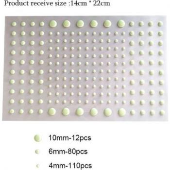 211pcs Removable Luminous Star Stickers