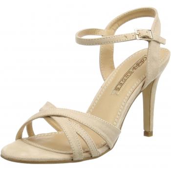 Buffalo Schuhe 312703 IMI SUEDE, Damen Knöchelriemchen Sandalen, Beige