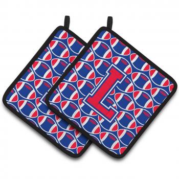 Caroline's Treasures Harvard Crimson & Yale Blue Pot Holders