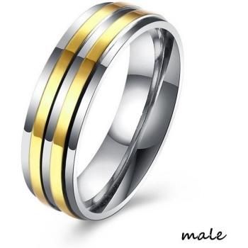 FDLK Anillo de Acero Titanio para Parejas