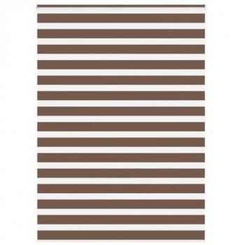 Zèbre Marron Store VidaXL 155×200 cm – store enrouleur polyester