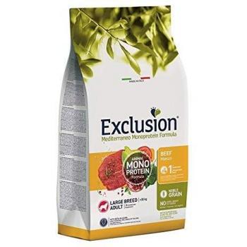 Exclusion mediterraneo monoprotein crocchette al manzo per cani adulti taglia grande sacco 12 kg