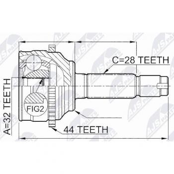 Jeu de joints et tige de cardan – compatibilité MAZDA 6‑portes