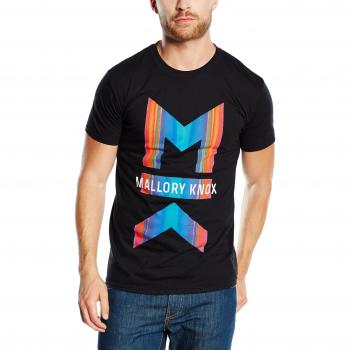 Mallory Knox Herren T-Shirt Asymmetry, Schwarz, Größe XXL