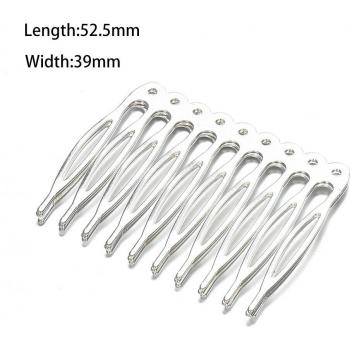 Composants cheveux 10 pièces peigne métal 5/10 dents