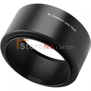 2PCS 49mm Lens Hood for DSLR with Filter