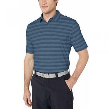 Under Armour Men's CC Scramble Stripe Polo Shirt, Thunder/Petrol Blue, 2X-Large