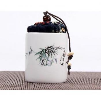 Sealed Mini White Sugar Jar for Kitchen