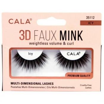 Cala Lashes 3D Mink Icy Pestañas Postizas 1 Par