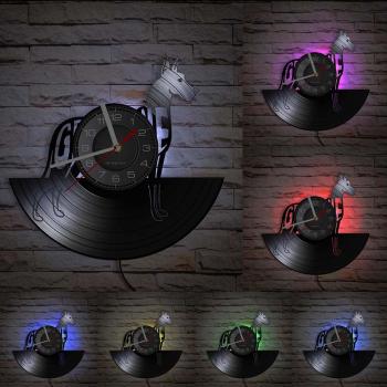 Reloj de Pared con Diseño de Perro en 3D