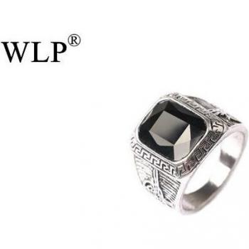 WLP Antique Zinc Alloy Square Shape Men's Ring