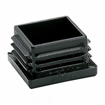 Contera quadrata alette CNT03 polietilene nero 35×24×35 mm (25 pezzi) Micel