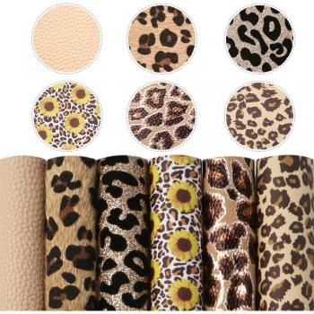 6Pcs Assorted Faux Leather Craft Sheets