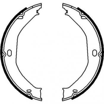 Textar 91071700 Parking Brake Shoe Assembly