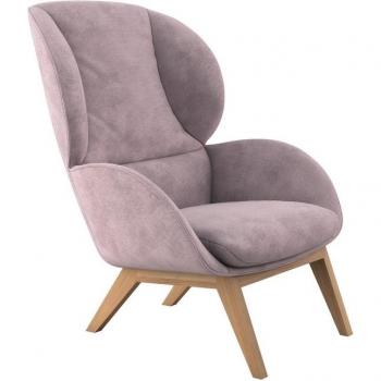 Eleganter Ohrensessel Adria in lila