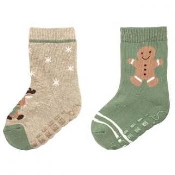 Sterntaler 2er-Pack ABS-Weihnachtssocken