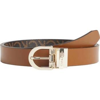 Calvin Klein Belt CK Must Road Buckle Reverso 2.5 Donna Marrone EU 85