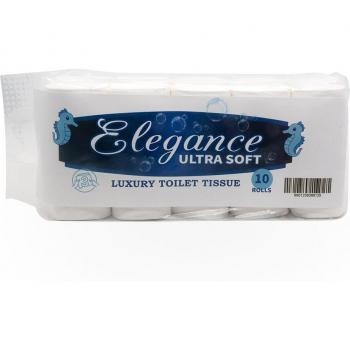 12 Rolls of Soft White Coreless Toilet Paper, Kitchen and Bathroom