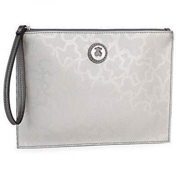 Clutch Kaos en tono plata