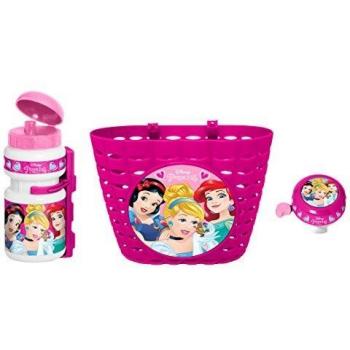 Stamp k887508 Set di Borraccia + Campanello + Cestino per Bicicletta Ragazza, Rosa