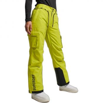 Superdry Ultimate Rescue RECCO Damen Skihose Trendy Gelb-Grün