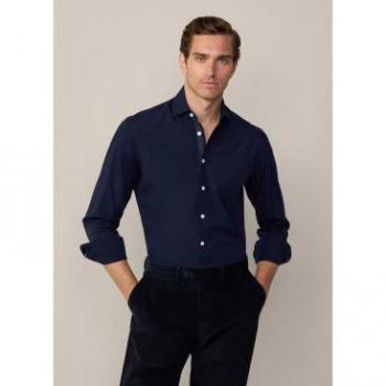 Hackett Navy Long Sleeve Shirt, Size 3XL (Men)