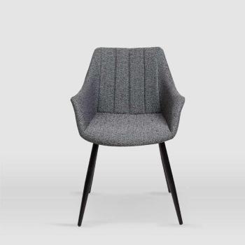 Pack Doble Renata: Sillones Textil Gris Piedra, 58,5 cm Fondo