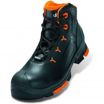 Uvex 2 6503246 Stivali di sicurezza S3, Taglia EU 46, Nero/Arancione