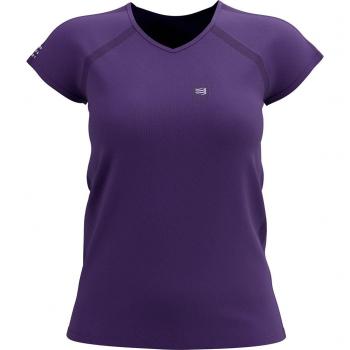 Compressport T-shirt Blu Denim da Allenamento per Donna