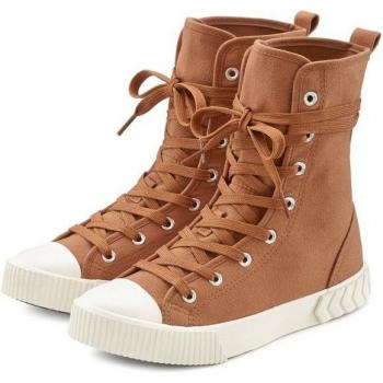 Lascana Damen Textil-Boots im Combat Look Gr. 37