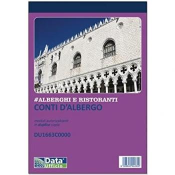 Conti Albergo e Pensione 50 Fogli Duplice Copia Buffetti