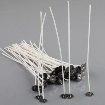 30Pcs 4 Inch Pre-Waxed Wicks for Candle Making