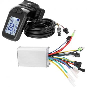 Electric Bike Controller Kit 350W Brushless Motor with LCD Display 24V-48V/36V-60V