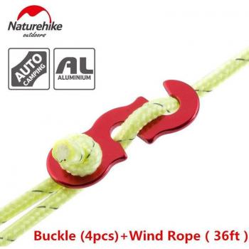 Naturehike Zelt Windseil und Stopper (36 Fuß + 4 Schnallen)