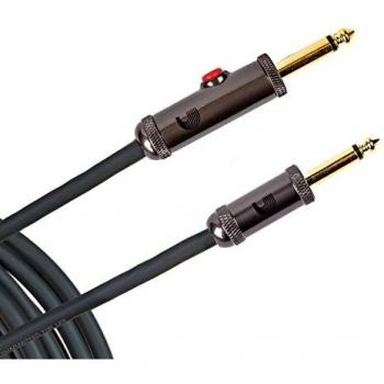 D'Addario 20 Pieds Câble Instrument avec Interrupteur à Verrouillage et Prise Droite