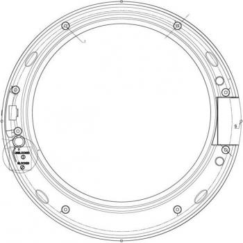 AEG encadrement de porte gris Ø416,8mm