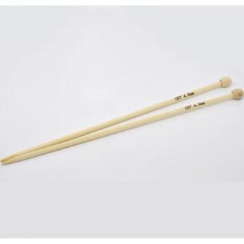 NatureNeedle 23cm Bamboo Crochet Hook Pair – Carbonized Hand Sewing Tools