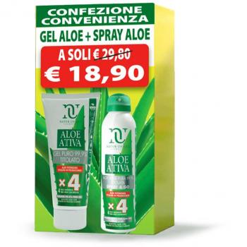 Gel Aloe 200ml + Spray Aloe Corpo 150ml