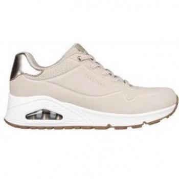 Skechers Uno Shimmer Away Sneakers 155196/NAT Rosa