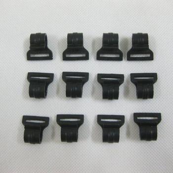12 Pieces of 9mm Plastic Camping Tent Pole Hooks