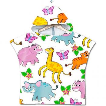 Freundliches Tierhandtuch für Schwimmbad und Strand