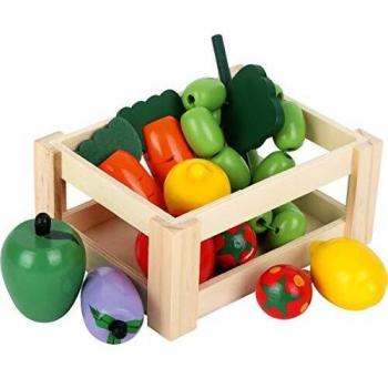 Kinderbaukasten Holz 7123 – Gemüseschachteln