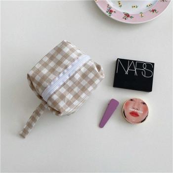 Plaid Mini Makeup Pouch