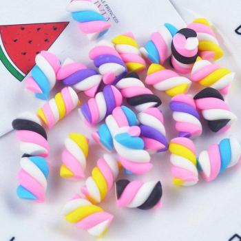 5Pcs Fluffy Slime Cotton Candy Supplies
