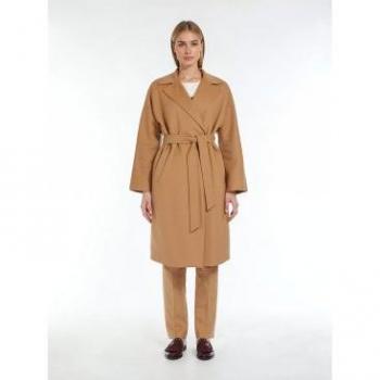 Weekend Max Mara Lana Abrigo Marrón 2515011011600