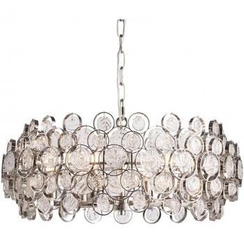 Luz colgante Marella acero 40W 6 luces regulables IP20