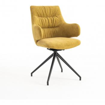 Set of 6 Eva Modern Velvet Dining Chairs with Arms